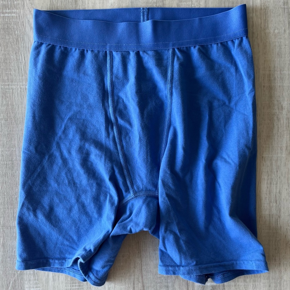 AUDEN Blue Women’s Cotton Blend Boxer Briefs Underwear Size XS